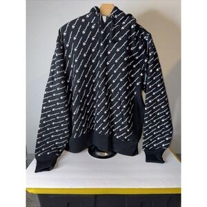 Champion Reverse Weave Forest Black Hoodie Large